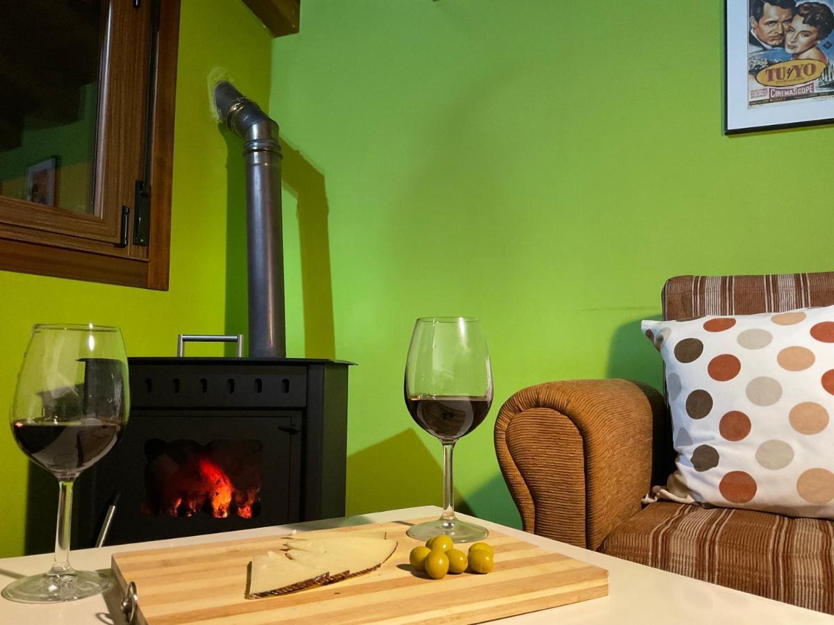 Tranquila Casita De Invitados En Vigo Con Chimenea Exterior foto