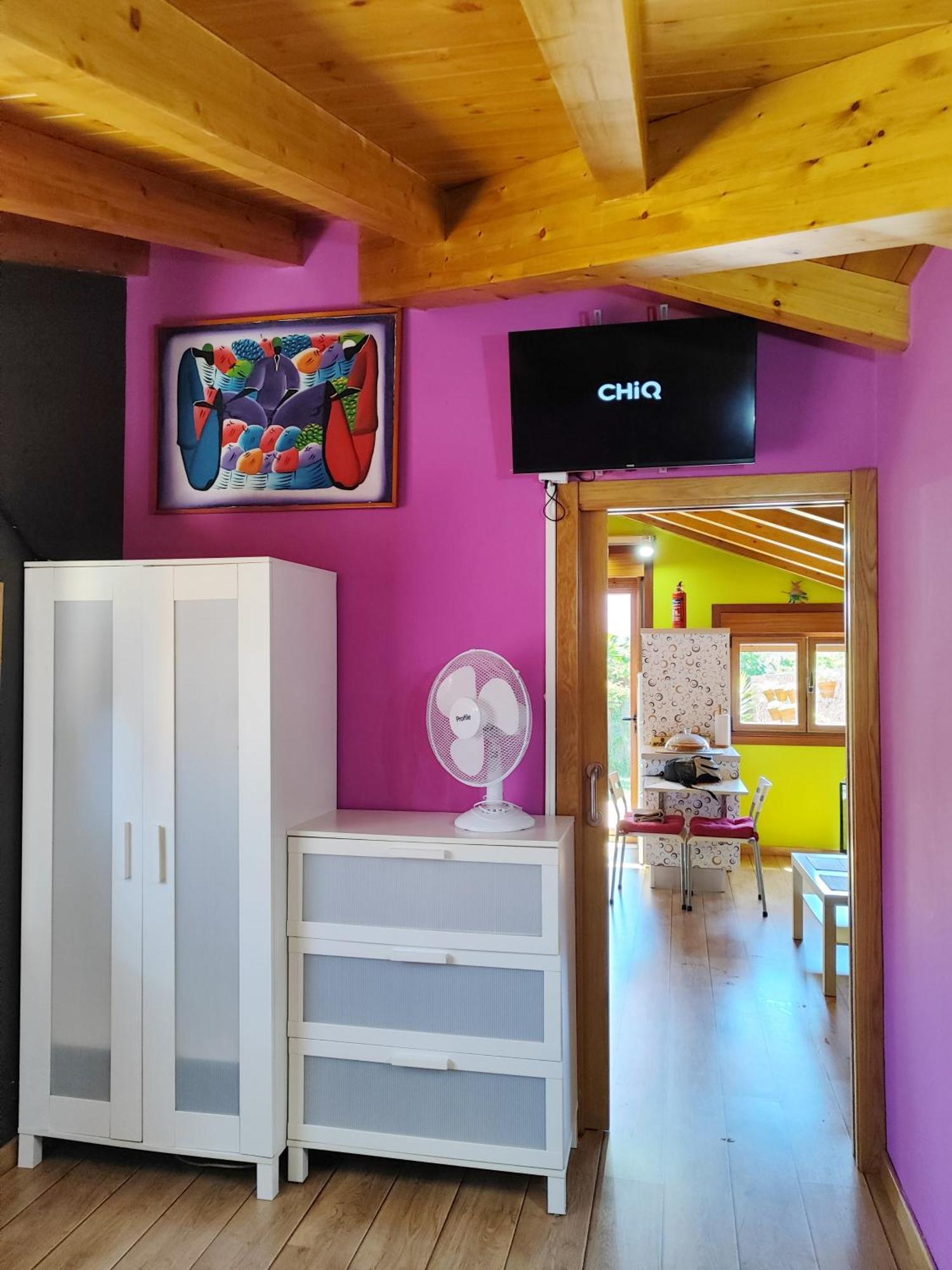 Tranquila Casita De Invitados En Vigo Con Chimenea Exterior foto